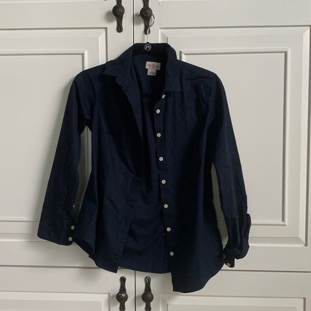 Jcrew navy button down